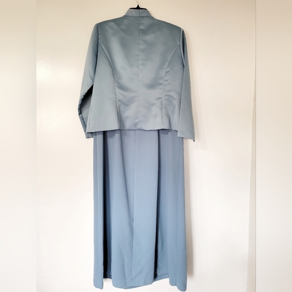 NWT Bahari Vintage Blue Evening Gown Size 18W - Picture 2 of 12